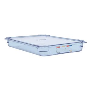 Araven ABS Food Storage Container Blue GN 1/1 65mm - GP588  - 1