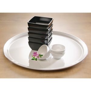 APS Pure Melamine Round Tray White 510mm - GF152  - 3