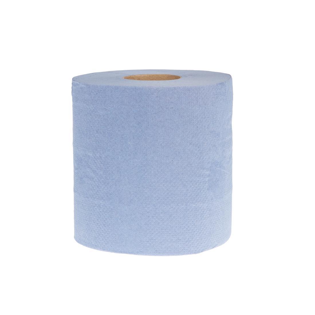 Jantex Centrefeed Blue Rolls 2-Ply 120m (Pack of 6) - DL921  - 2