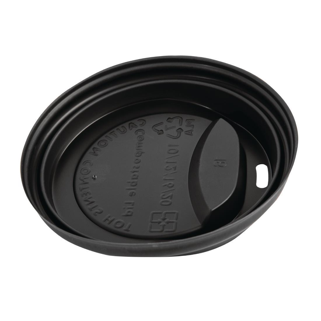 Fiesta Compostable Coffee Cup Lids 340ml / 12oz (Pack of 50) - DS055  - 3