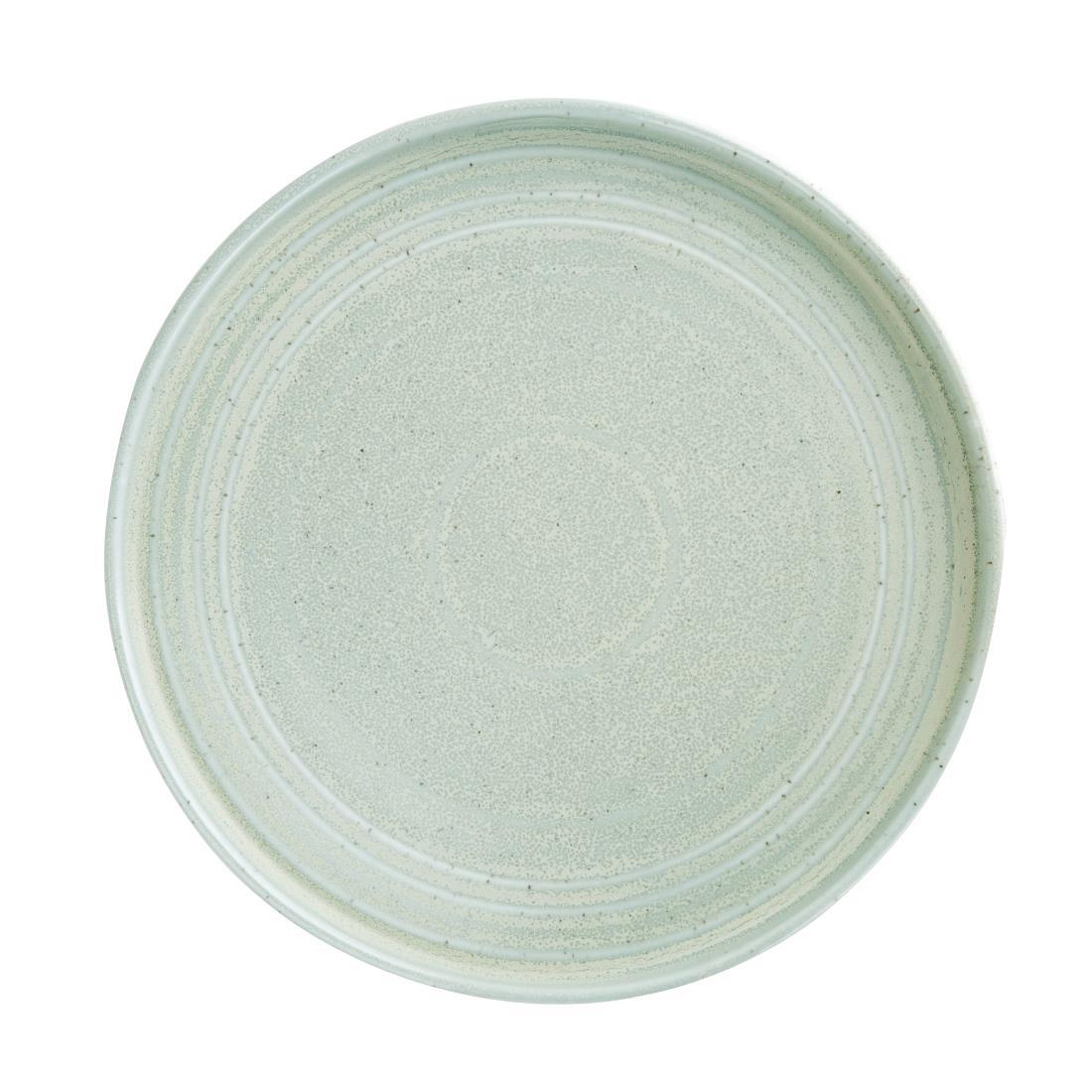 Olympia Cavolo Flat Round Plates Spring Green 270mm (Pack of 4) - FB564  - 1