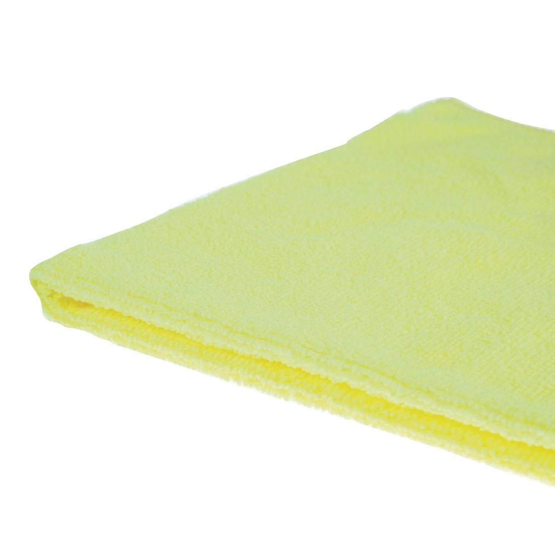 Jantex Microfibre Cloths Yellow (Pack of 5) - DN841  - 2