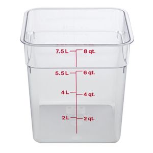 Cambro Square Polycarbonate Food Storage Container 7.6 Ltr - DB011  - 1