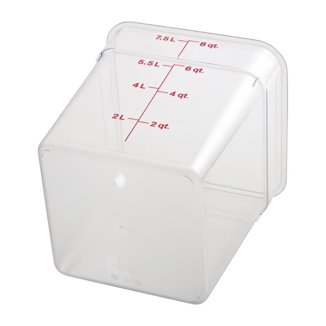 Cambro Square Polycarbonate Food Storage Container 7.6 Ltr - DB011  - 4