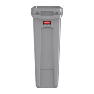Rubbermaid Slim Jim Container With Venting Channels Grey 87Ltr - F649  - 1