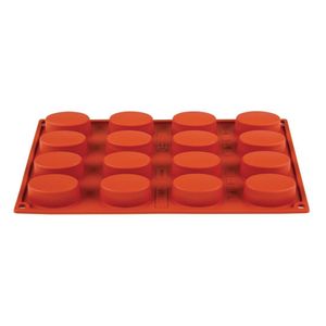 Pavoni Formaflex Silicone Oval Mould 16 Cup - N951  - 1