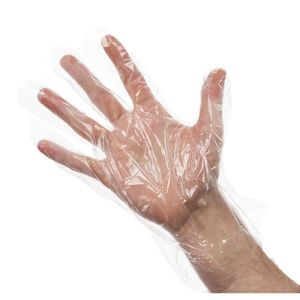 Disposable Powder-Free Polyethylene Gloves Clear (Pack of 100) - U601  - 1
