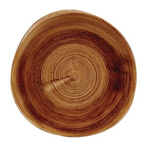 Churchill Stonecast Patina Organic Round Plates Vintage Copper 210mm (Pack of 12) - FA605  - 1