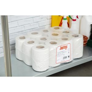 Jantex Mini Centrefeed White Rolls (Pack of 12) - GD729  - 3