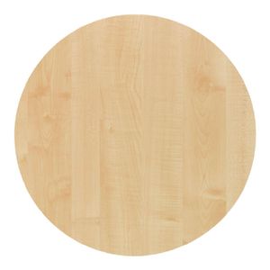 Werzalit Pre-drilled Round Table Top  Maple 700mm - GR628  - 1
