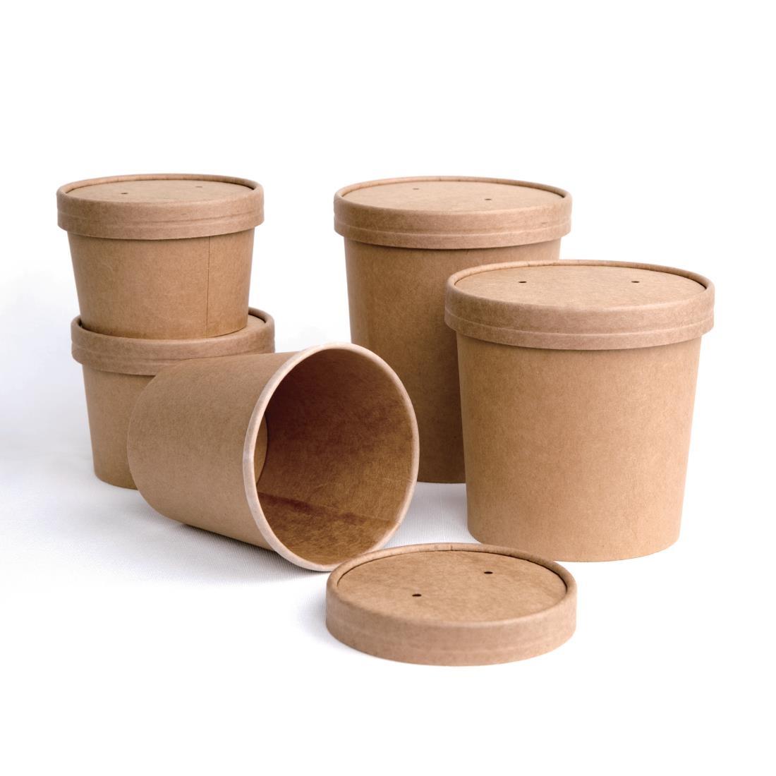 Fiesta Compostable Soup Containers 98mm 230ml / 8oz (Pack of 500) - FB160  - 6