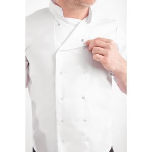 Whites Vegas Unisex Chefs Jacket Short Sleeve White M - A211-M  - 7