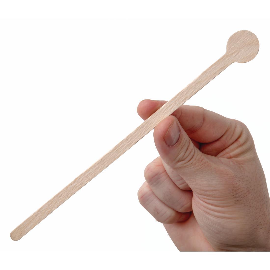 Fiesta Compostable Wooden Cocktail Stirrers 200mm (Pack of 100) - DB494  - 4