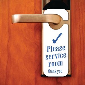 Do Not Disturb and Please Service Room Sign (Pack of 10) - W346  - 6