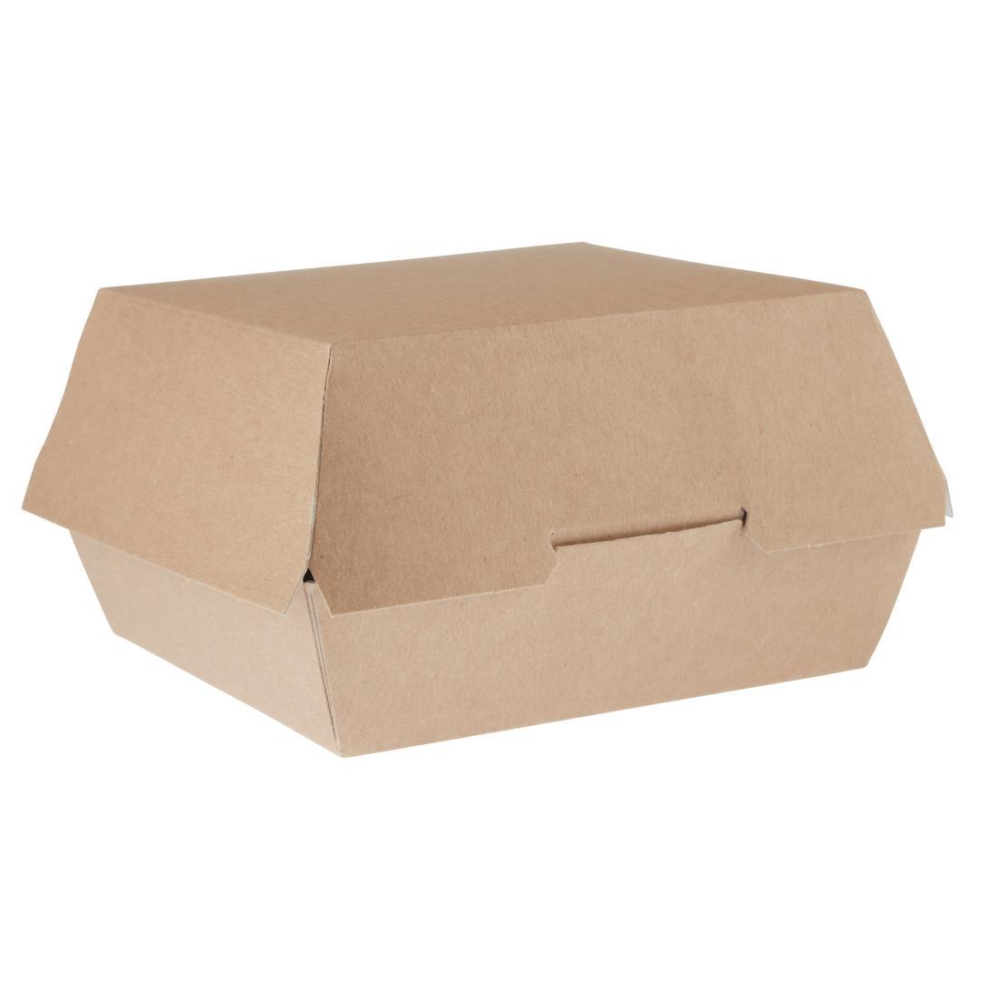 Colpac Compostable Kraft Burger Boxes Large 135mm (Pack of 250) - GE803  - 1