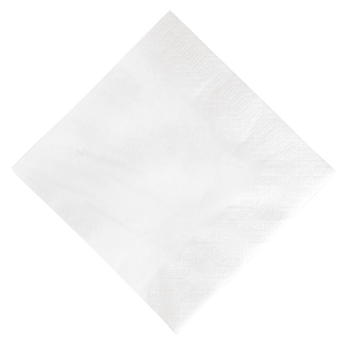 Duni Lunch Napkin White 33x33cm 3ply 1/4 Fold (Pack of 1000) - GJ108  - 1