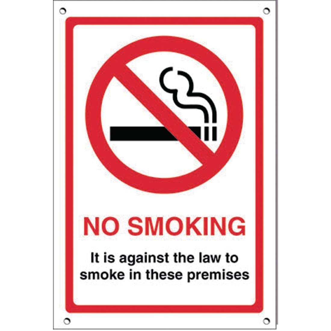 No Smoking Premises Sign - G537  - 1