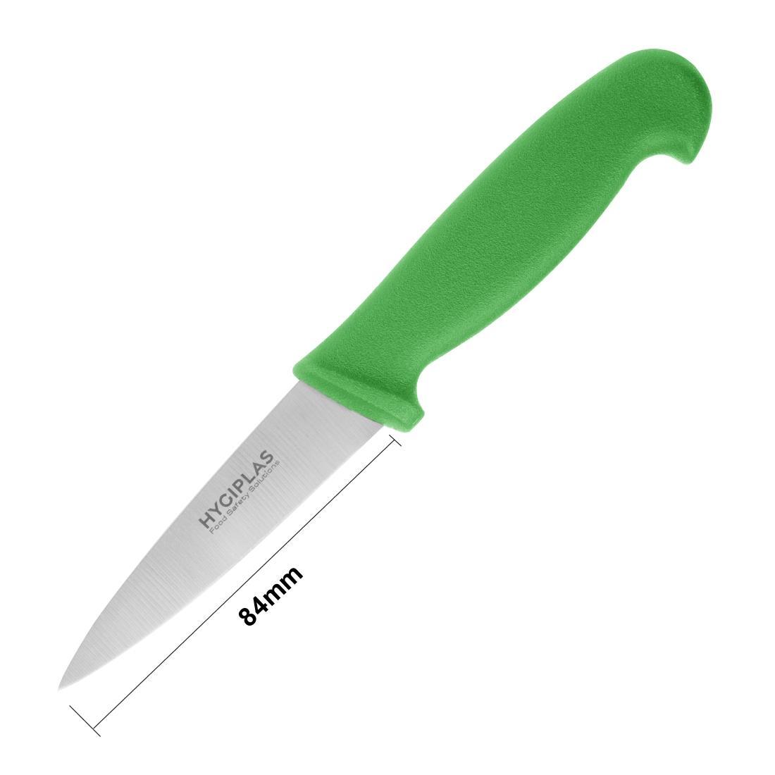 Hygiplas Paring Knife Green 9cm - C866  - 5