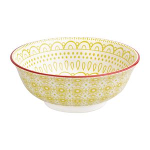 Olympia Fresca Large Bowls Yellow 205mm (Pack of 4) - DR777  - 1