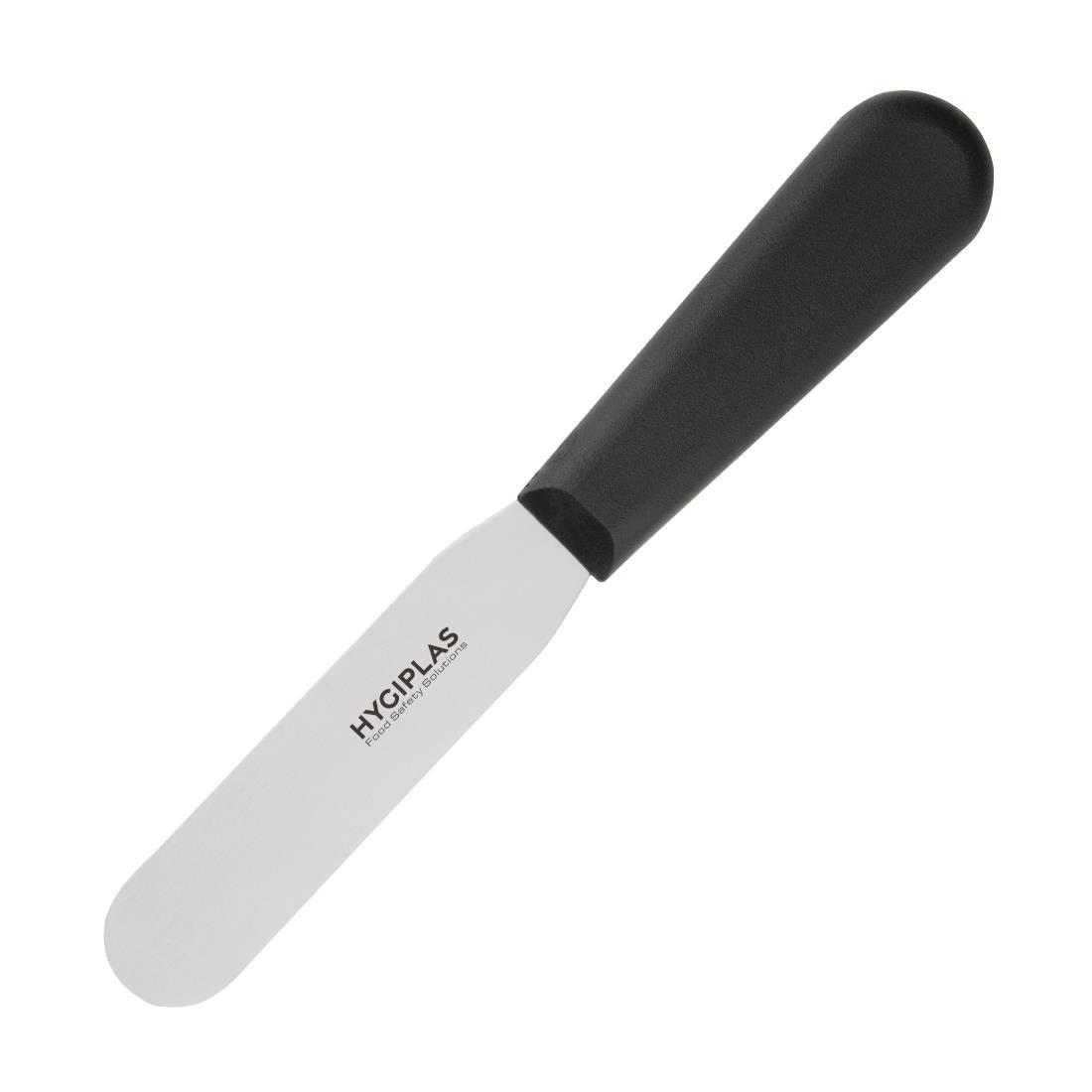 Hygiplas Straight Blade Palette Knife Black 10cm - D401  - 1