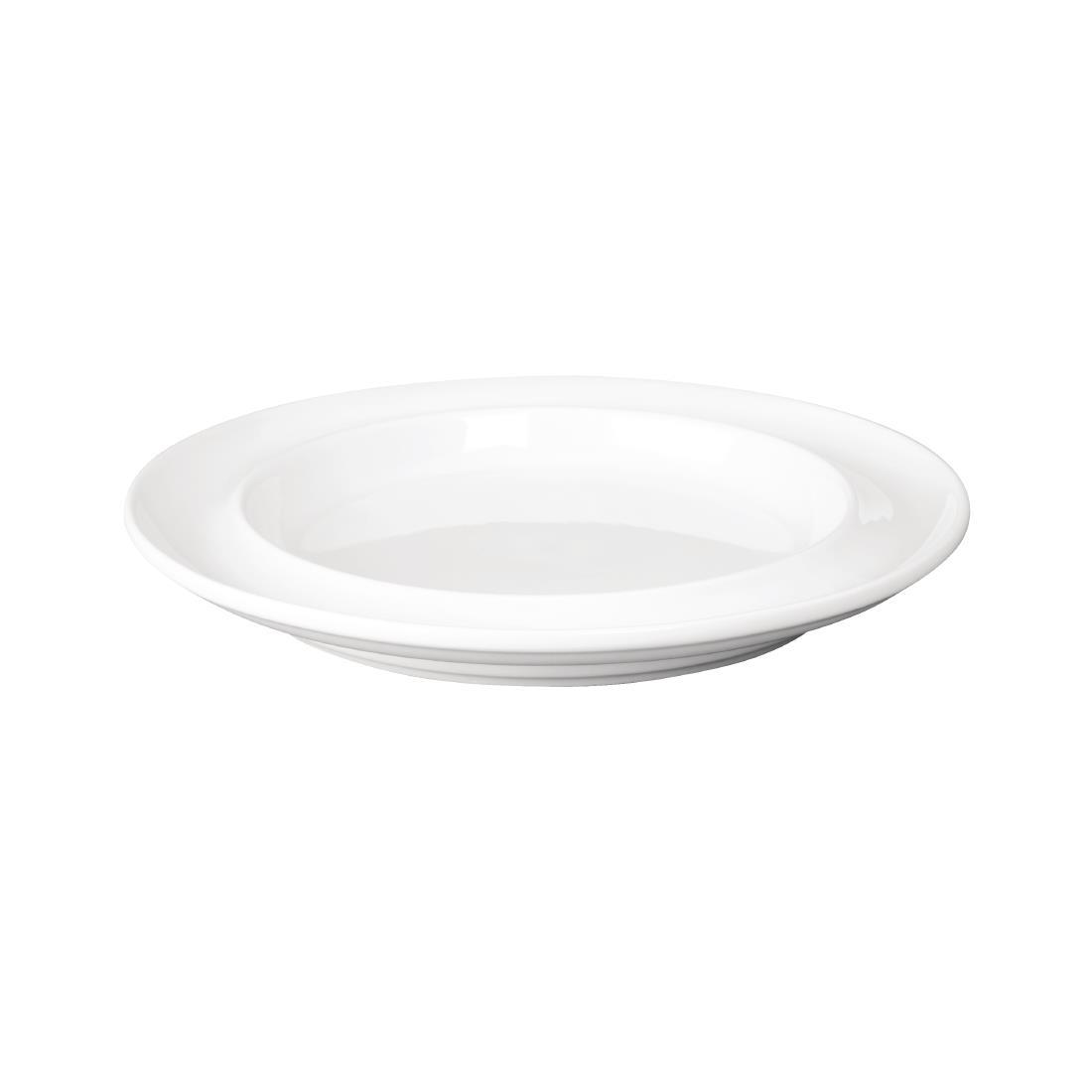 Olympia Heritage Raised Rim Plates White 203mm (Pack of 4) - DW152  - 2