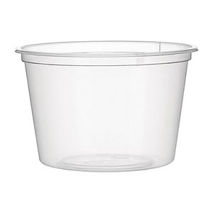 Fiesta Recyclable Plastic Microwavable Deli Pots 100ml / 3.5oz (Pack of 100) - CT286  - 1