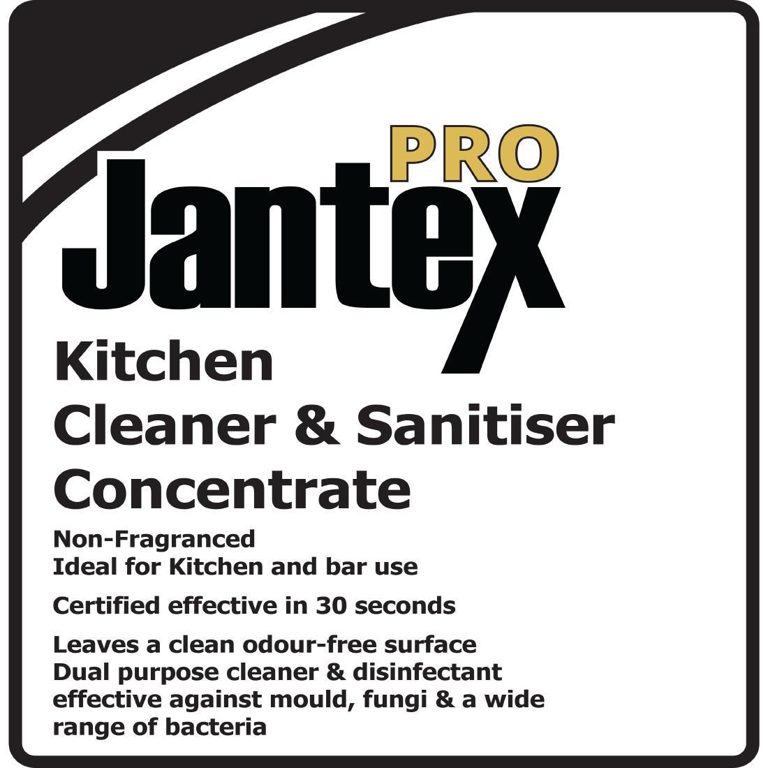 Jantex Pro Kitchen Cleaner and Sanitiser Concentrate 5Ltr - GM986  - 5