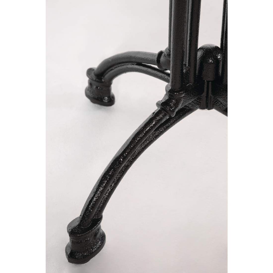 Bolero Cast Iron Decorative Brasserie Table Leg Base - HC298  - 3