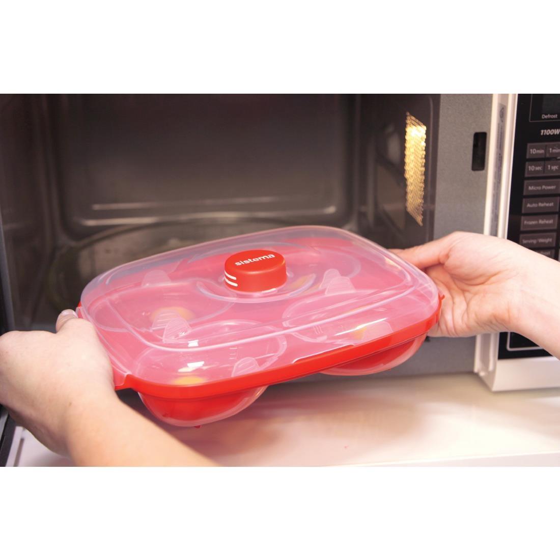 CY551 Sistema Egg Poacher Microwave Container CY551