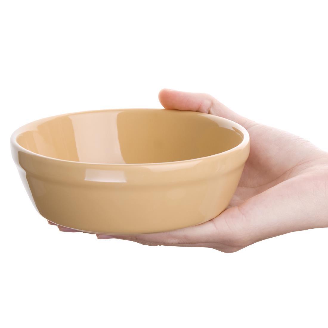 Olympia Stoneware Round Pie Bowls 137mm (Pack of 6) - C026  - 2