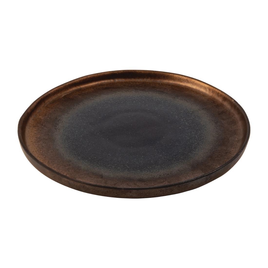 Olympia Ochre Flat Plates 260mm (Pack of 6) - FC285  - 2