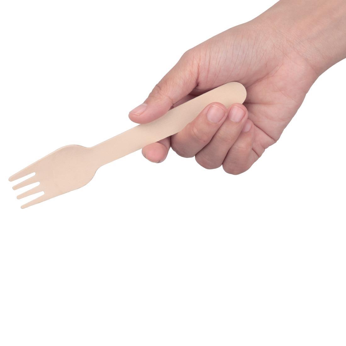 Fiesta Compostable Wooden Cutlery Meal Pack (Pack of 250) - DF422  - 3