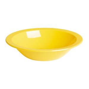 Olympia Kristallon Polycarbonate Bowls Yellow 172mm (Pack of 12) - CB771  - 1