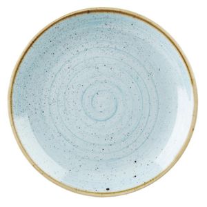 Churchill Stonecast Round Coupe Plate Duck Egg Blue 200mm (Pack of 12) - DK501  - 1