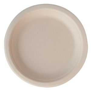 eGreen Eco-Fibre Compostable Wheat Round Plates 180mm (Pack of 1000) - FN201  - 1