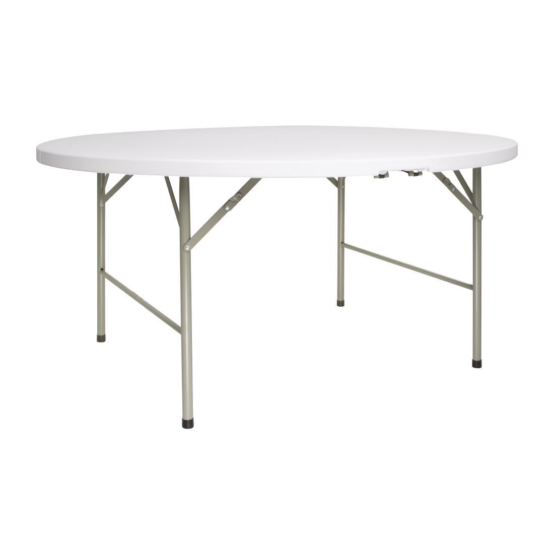 Bolero 5ft Round Folding Table White - CC506  - 1