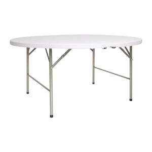 Bolero 5ft Round Folding Table White - CC506  - 1