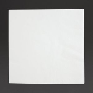 Fiesta Recyclable Lunch Napkin White 33x33cm 2ply 1/4 Fold (Pack of 2000) - FE219  - 1