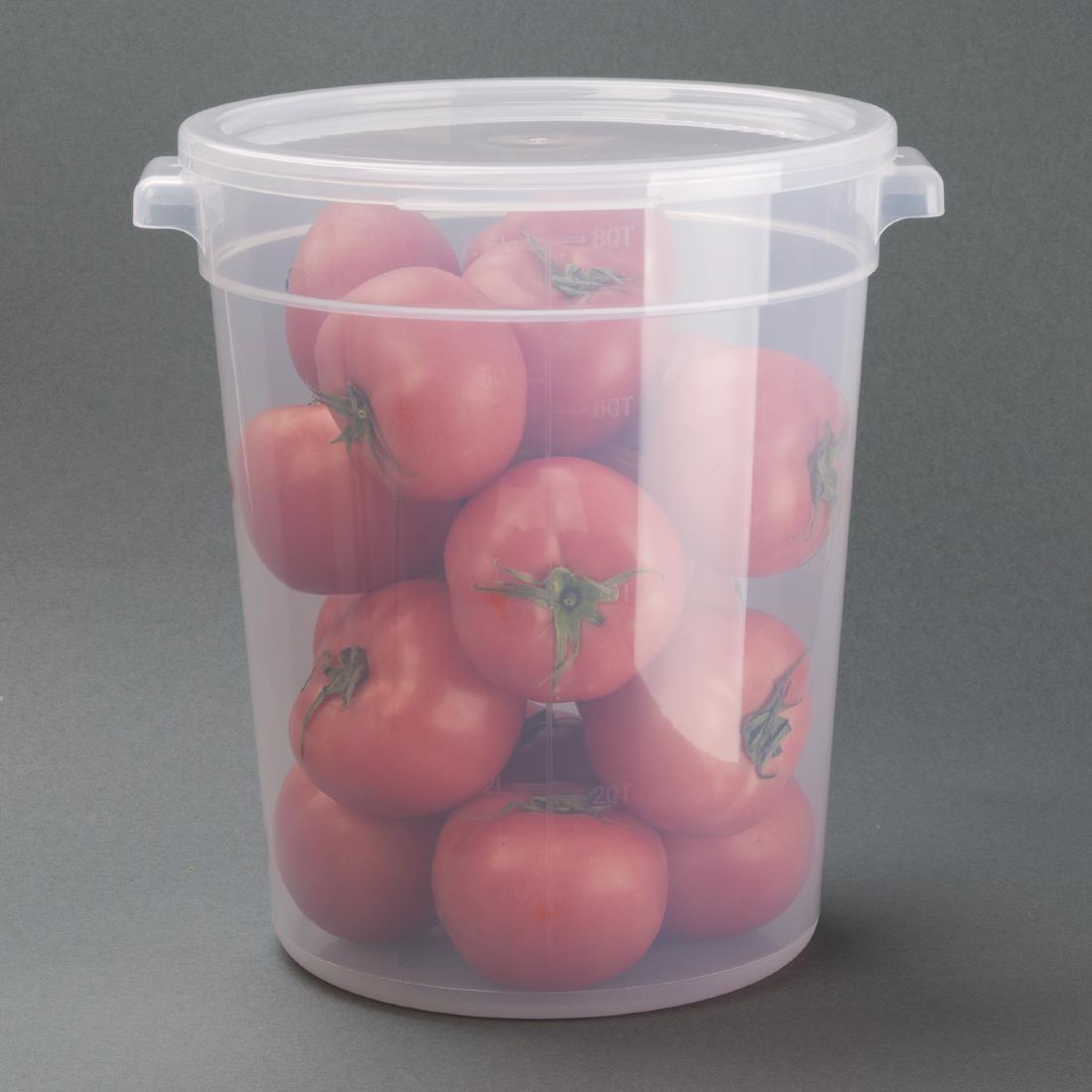 Vogue Polypropylene Round Food Storage Container 7.5Ltr - DJ960  - 7