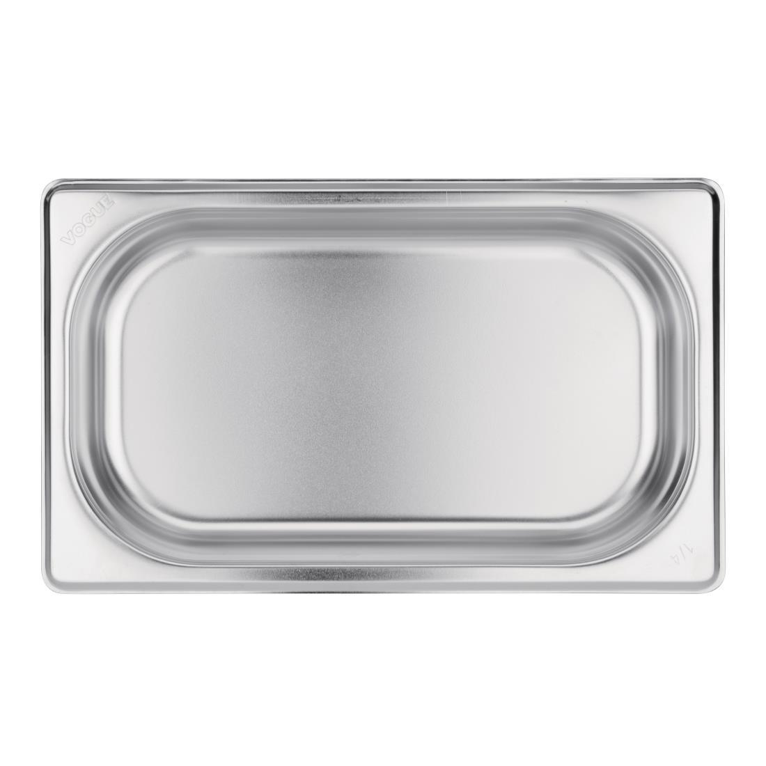 Vogue Stainless Steel 1/4 Gastronorm Pan 40mm - GM313  - 3