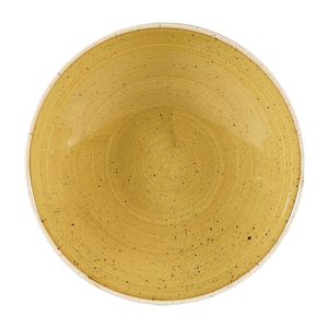 Churchill Stonecast Coupe Bowls Mustard Seed Yellow 182mm (Pack of 12) - DW376  - 1
