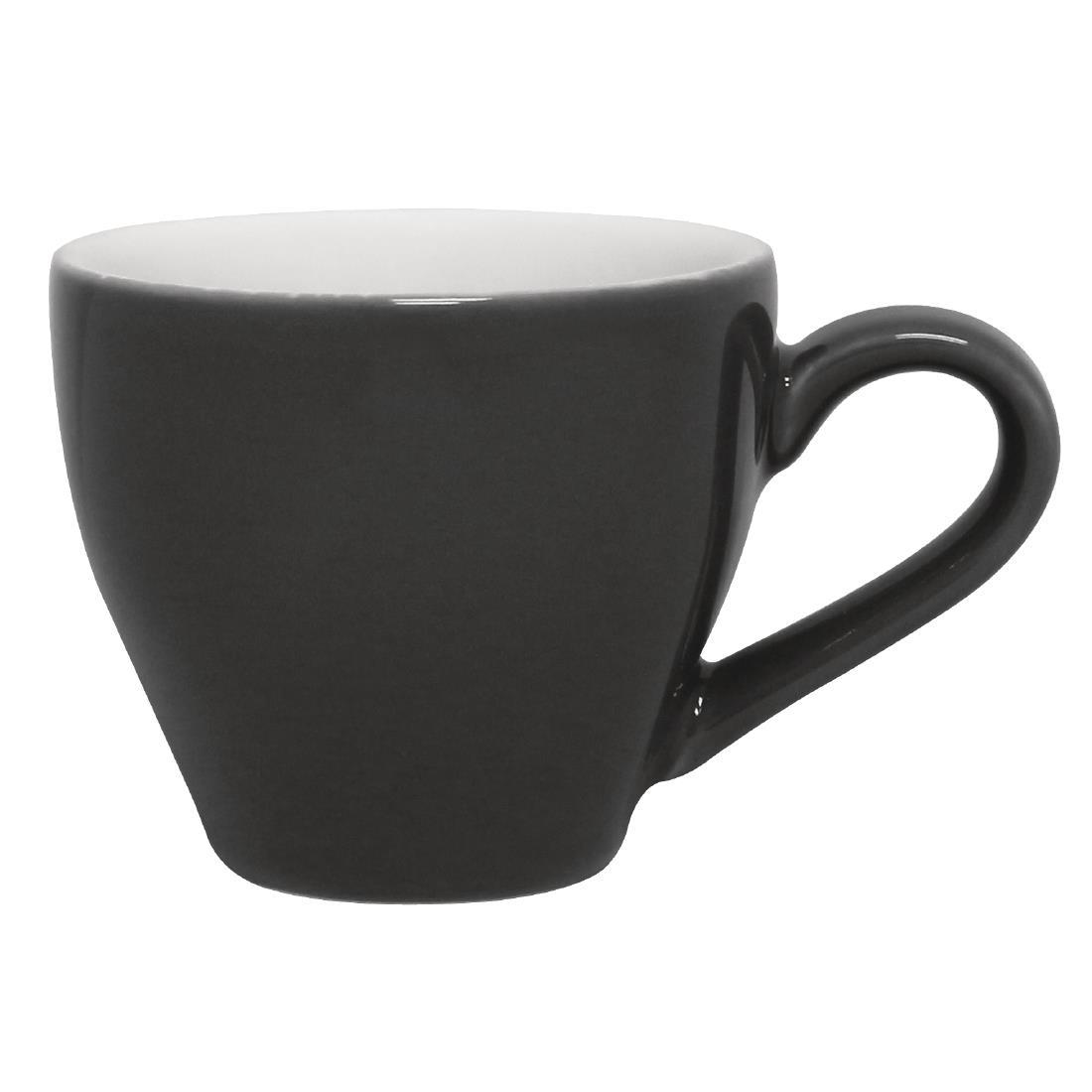 Olympia Cafe Espresso Cups Charcoal 100ml (Pack of 12) - GK072  - 1