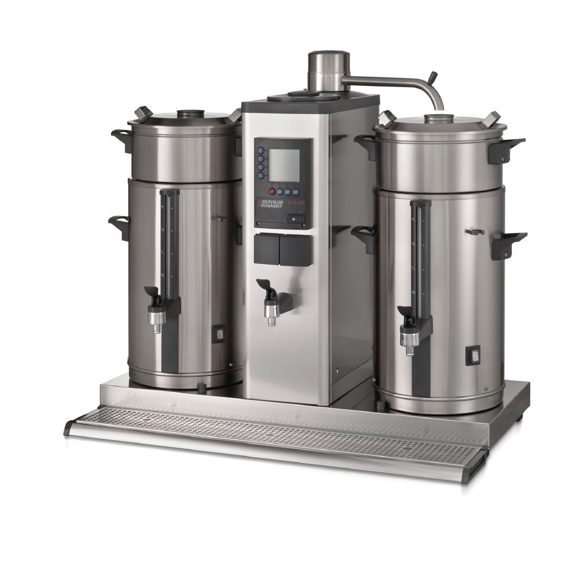 Bravilor B10 HW Bulk Coffee Brewer with 2x10Ltr Coffee Urns and Hot Water Tap 3 Phase - DC690-3P  - 1