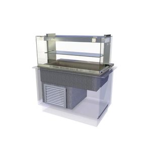 Kubus Drop In Chilled Deli Serve Over Counter 1175mm KCDL3HT - CW626  - 1