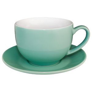 Olympia Cafe Cappuccino Cups Aqua 340ml (Pack of 12) - GL461  - 1