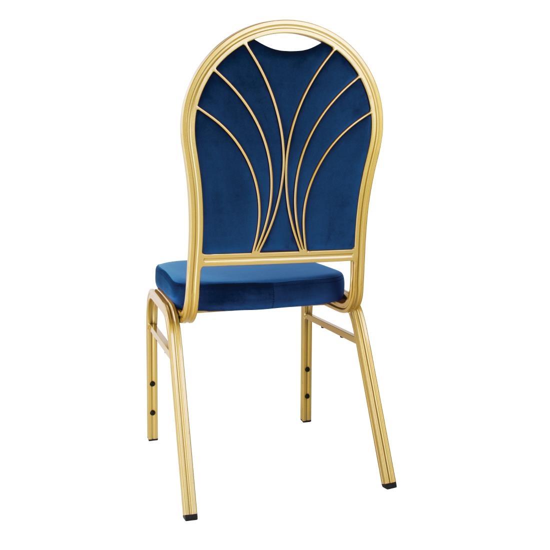 Bolero Regal Banquet Chairs Sapphire (Pack of 4) - DY696  - 3