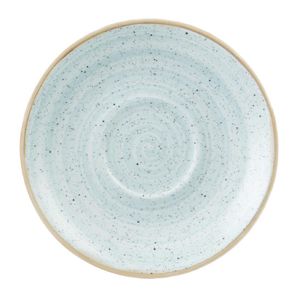 Churchill Stonecast Round Cappuccino Saucers Duck Egg Blue 185mm (Pack of 12) - DK515  - 1
