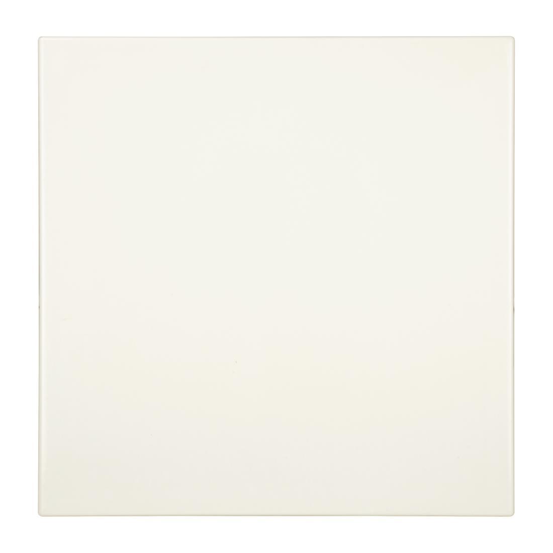 Bolero Pre-drilled Square Table Top White 700mm - GG641  - 1