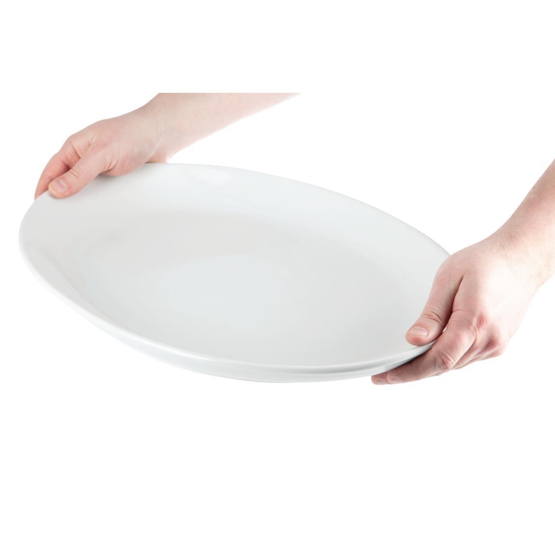 Olympia French Deep Oval Plates 500mm - CC892  - 5