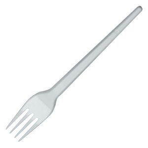 eGreen Individually Wrapped White Plastic Forks (Pack of 500) - FP578  - 1